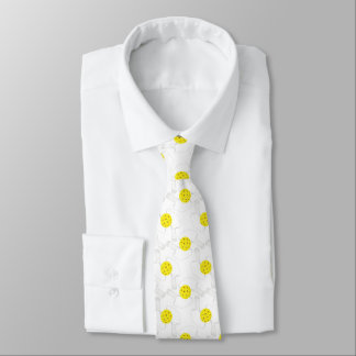 Pickleball Line Art Neck Tie Krawatte