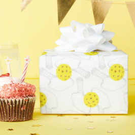 Pickleball-Linienkunst-Geschenkpapier Geschenkpapier