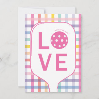 Pickleball Love Card | I Dinkin' Love You Dankeskarte
