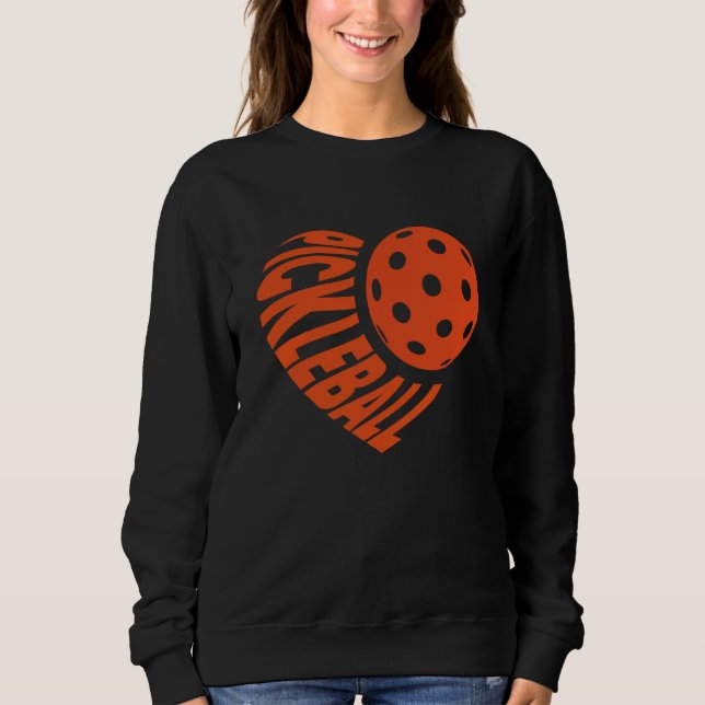 Pickleball Love Heart Happy Valentineu2019s Day Me Sweatshirt (Vorderseite)
