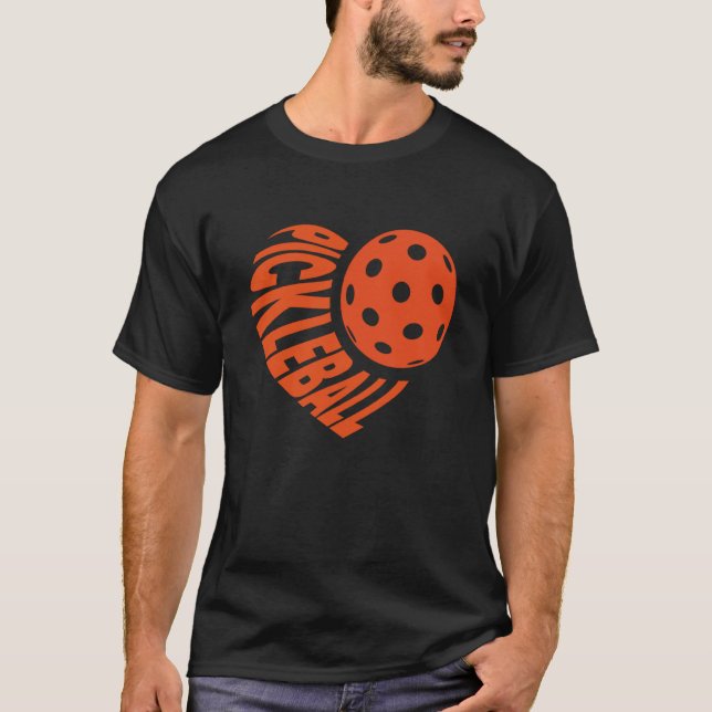 Pickleball Love Heart Happy Valentineu2019s Day Me T-Shirt (Vorderseite)
