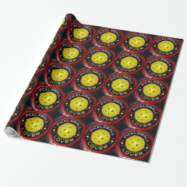 Pickleball Lover 1C Wrapping Paper Geschenkpapier (Ungerollt)