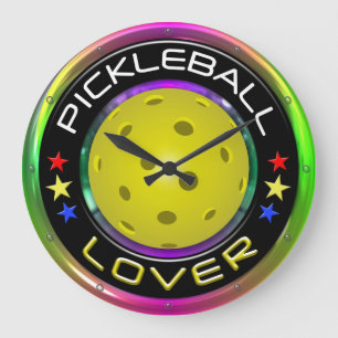 Pickleball Lover 1R Optionen große Uhr