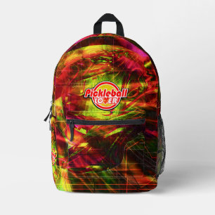 Pickleball Lover 2A Optionen Druckknopfbeutel Bedruckter Rucksack