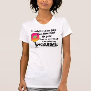 Pickleball Lover in meinem Kopf spiele ich Pickleb T-Shirt