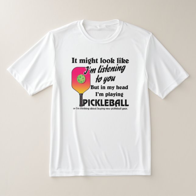 Pickleball Lover in meinem Kopf spiele ich Pickleb T-Shirt (Ablage )