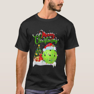 Pickleball Lover Weihnachtsdekorationen T-Shirt