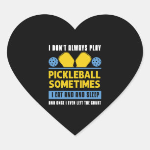 Pickleball Lovers Funny Pickleball Herz-Aufkleber