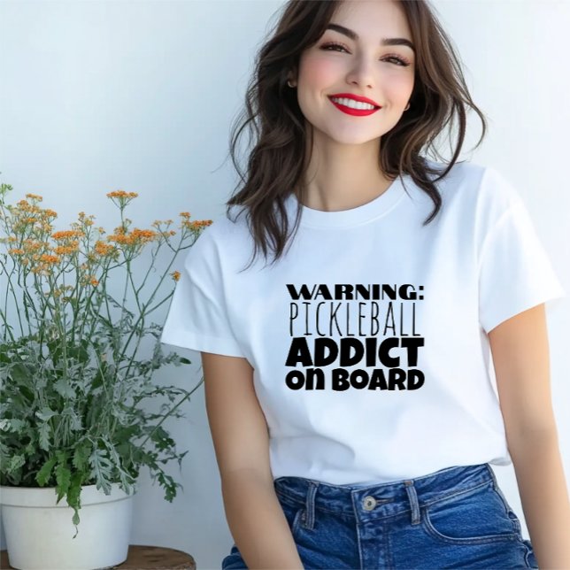 Pickleball Lovers Traumhaft schwarzer Slogan T - S T-Shirt (Von Creator hochgeladen)