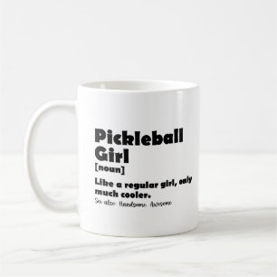 Pickleball Mädchen Definition Lustige Pickle Ball  Kaffeetasse