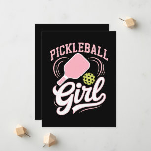 Pickleball Mädchen Spielerin Ankündigung