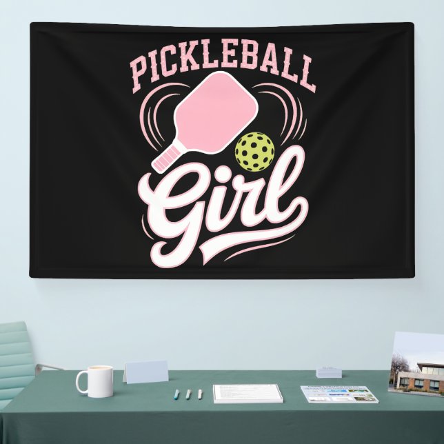 Pickleball-Mädchen-Spielerin Banner (Messe)