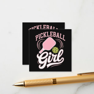 Pickleball Mädchen Spielerin Begleitkarte