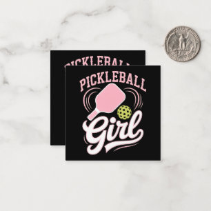 Pickleball-Mädchen-Spielerin Mitteilungskarte