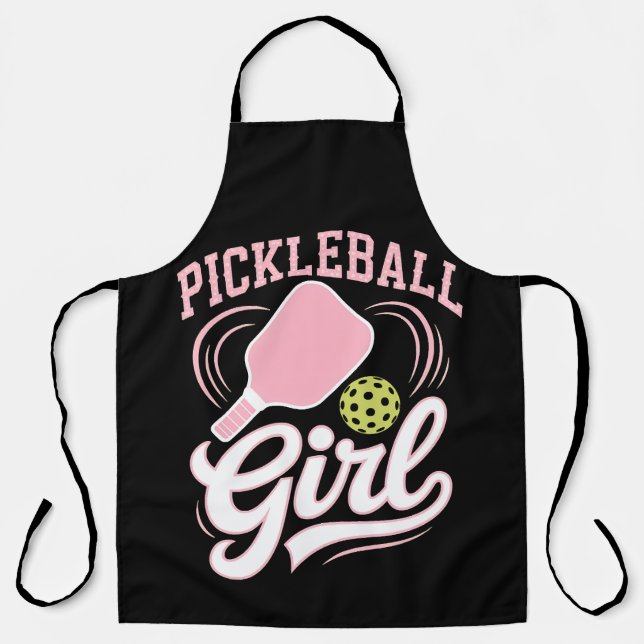 Pickleball Mädchen Spielerin Schürze (Vorderseite)