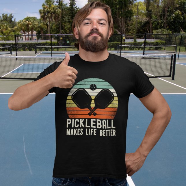 Pickleball Makes Life Better - Fun Picklebball T-Shirt (Von Creator hochgeladen)