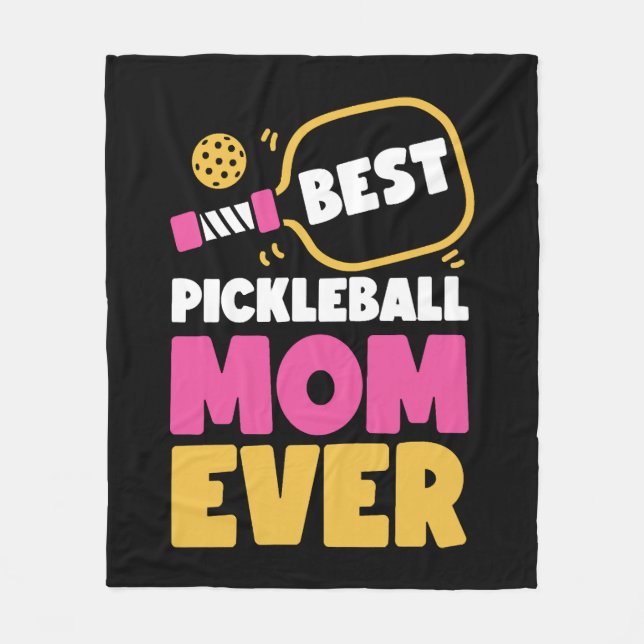 Pickleball Mama Mother Best Fleecedecke (Vorderseite)