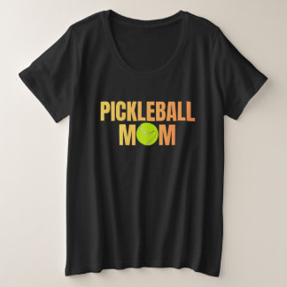Pickleball-Mama-Shirt | Minimalistisches Picklebal Große Größe T-Shirt