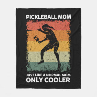 Pickleball-Mama wie eine normale Mama nur Cooler Fleecedecke