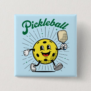 PICKLEBALL MASCOT von Pickleball Playerz Button