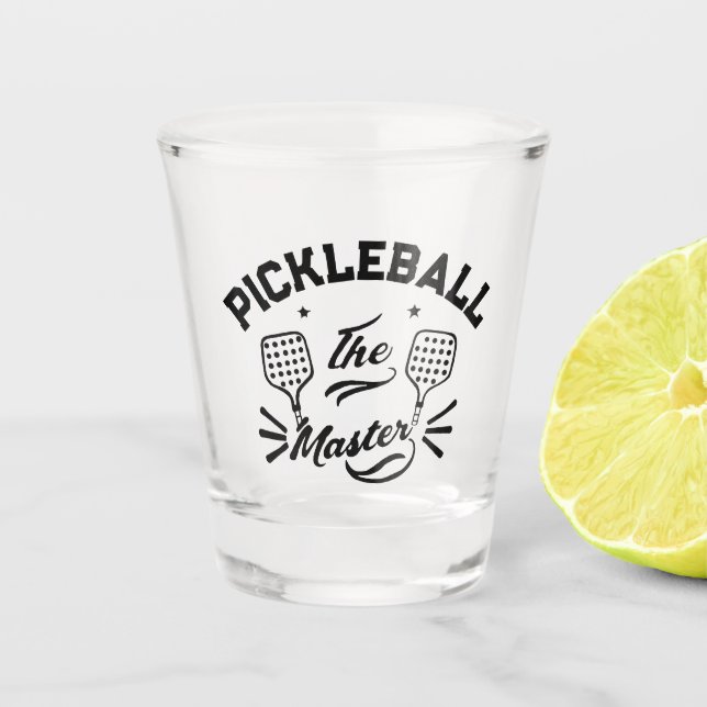 Pickleball Master Schnapsglas (Vorderseite)