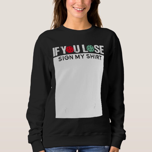 Pickleball Match Day Pickleball Old And Young Play Sweatshirt (Vorderseite)