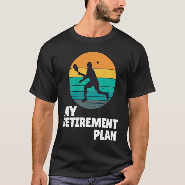 Pickleball mein Rentplan Dink Legend Paddel T-Shirt (Vorderseite)