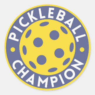 Pickleball-Meister Runder Aufkleber