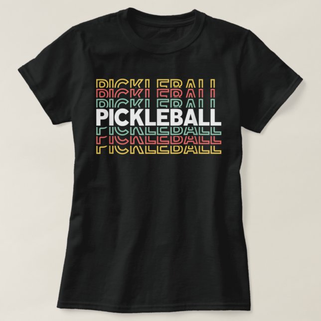Pickleball Men & Women Pickler Player 747 T-Shirt (Design vorne)