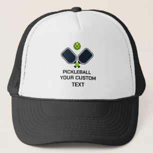 Pickleball mit Paddle & Ball Custom Truckerkappe