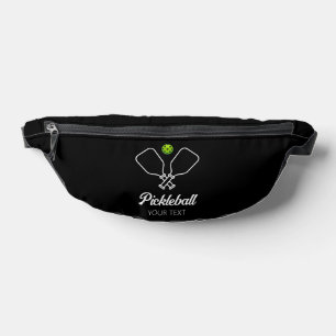 Pickleball mit Paddles und Ball Personalisiert Bauchtasche