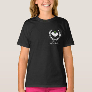 Pickleball mit Personalisiertem Paddle- und Ball-N T-Shirt