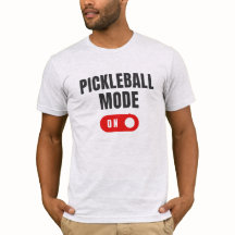 Pickleball Mode On" Pickleball-Shirt für Männer