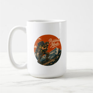 Pickleball-Modus Vintage-Sport-Abenteuer-Tasse Kaffeetasse