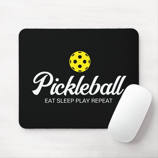 Pickleball-Mousepad-Geschenk Schlafen Wiedergeben Mousepad (Mit Mouse)