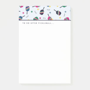 Pickleball nach Pickleball Dink Post-it Klebezettel