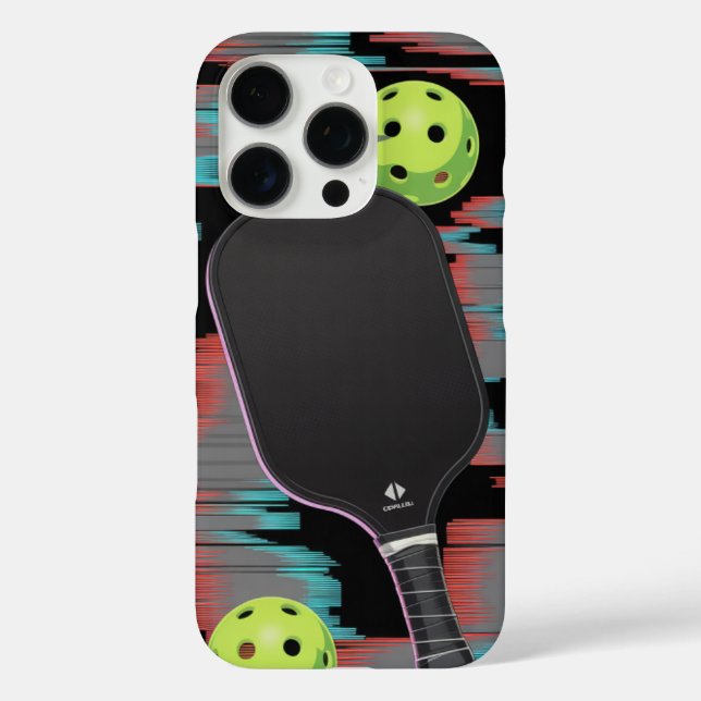 Pickleball-Neon-Paddle-Motion-Hülle Case-Mate iPhone Hülle (Rückseite)
