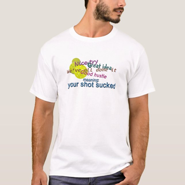 Pickleball Nice try T-Shirt (Vorderseite)