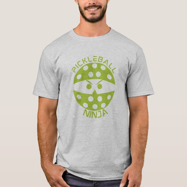 Pickleball Ninja green T-Shirt (Vorderseite)