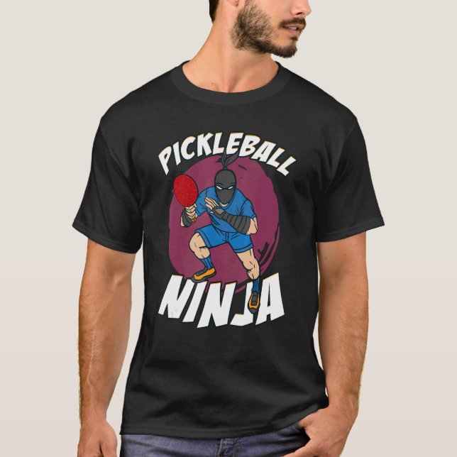 Pickleball Ninja Stealth Master Ninja T-Shirt (Vorderseite)
