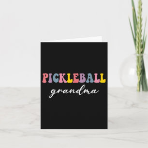 Pickleball Oma Pickleball Spieler Stilvolle Sport Karte