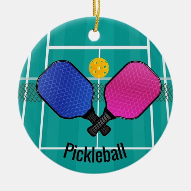 Pickleball Ornament (Vorne)