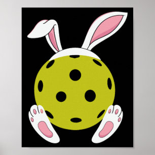 Pickleball Ostereier Jagd Bunny Pickleball Eas Poster