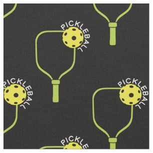 Pickleball-Paddel mit Picklaballkugeln, schwarz Stoff