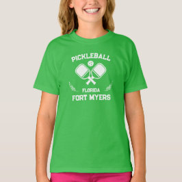 Pickleball Paddle Ball Fort Myers Florida Custom T-Shirt