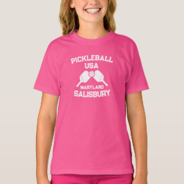 Pickleball Paddle & Ball Salisbury Maryland Custom T-Shirt