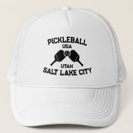 Pickleball Paddle Ball Salzsee Utah Custom Truckerkappe