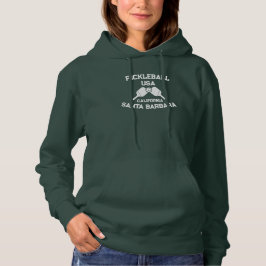 Pickleball Paddle Ball Santa Barbara USA Custom Hoodie