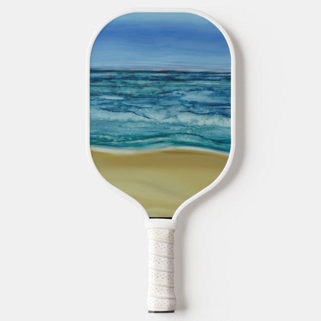 Pickleball Paddle Beach Szene (Vorderseite)