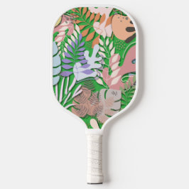 Pickleball Paddle: Bio Blätter (grün/blau) Schläger
